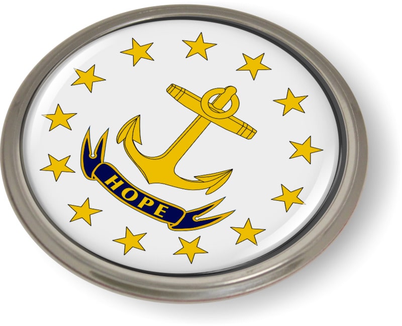 Rhode Island - State Flag Emblem